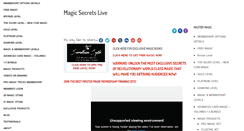 Desktop Screenshot of magicsecretslive.com