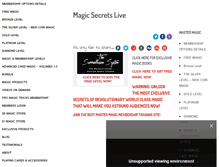Tablet Screenshot of magicsecretslive.com
